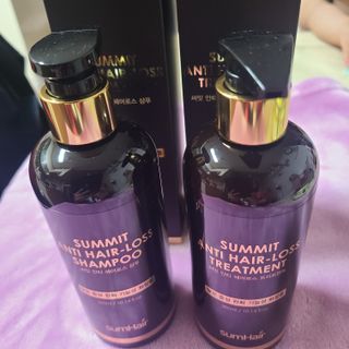 썸헤어 / SUMHAIR 썸헤어  써밋 안티 헤어로스 샴푸+트리트먼트 — 5점을 준 리뷰어가 2021년 6월 올린 사용 사진