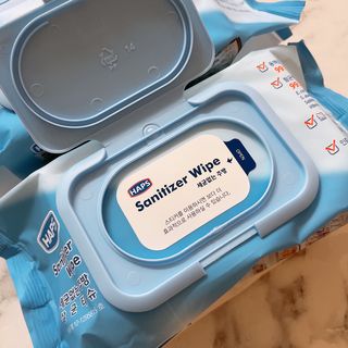 햅스 세균없는 주방 대형 2팩, HAPS sanitizer wipe — 5점을 준 리뷰어가 2021년 12월 올린 사용 사진