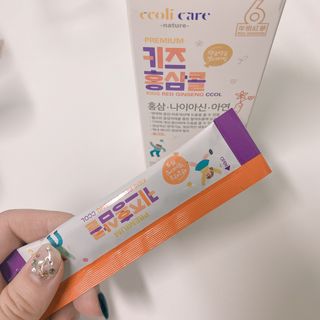 베거스코리아 [콜리케어] 키즈 홍삼콜리 딸기맛 14포 — 5점을 준 리뷰어가 2021년 11월 올린 사용 사진