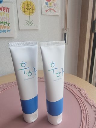 [심폐소생소] 무불소 임산부 천연 치약 — 5점을 준 리뷰어가 2021년 9월 올린 사용 사진