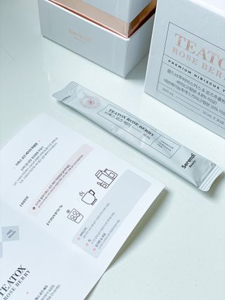 세렌디뷰티_이너뷰티 티톡스 로즈 베리 — 5점을 준 리뷰어가 2021년 3월 올린 사용 사진