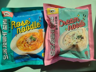 [푸딩팩토리] 로제누들떡볶이 500g / 까르보나라크림누들떡볶이 500g — 5점을 준 리뷰어가 2022년 8월 올린 사용 사진