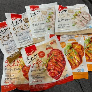 굽네몰 [굽네] 소스가 맛있는 닭가슴살 슬라이스 4종 — 4점을 준 리뷰어가 2021년 12월 올린 사용 사진