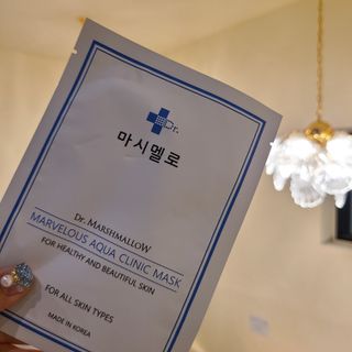 닥터마시멜로 닥터마스멜로 마블러스 아쿠아 클리닉 마스크 — 5점을 준 리뷰어가 2021년 7월 올린 사용 사진