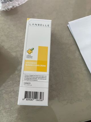 랑벨 비타 에너지 잡티 크림 75ml (피부 속 기미완화크림) — 5점을 준 리뷰어가 2022년 5월 올린 사용 사진