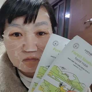 세뚜아(Cettua) [세뚜아] 포레스트 수딩 마스크 Cettual Forest  Soothing Mask 5매 — 5점을 준 리뷰어가 2024년 1월 올린 사용 사진