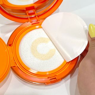 광동생활건강 MF[광동] 비타500✨주름개선·미백·SPF50+🌞퍼펙트쉴드 빅 선쿠션 본품 — 5점을 준 리뷰어가 2024년 5월 올린 사용 사진