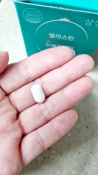 체인미 엘라스틴 콜라겐으로 이뻐진데이 500mg x 30정 — 5점을 준 리뷰어가 2021년 12월 올린 사용 사진