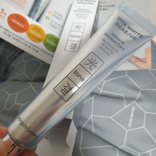 라이브용 [NEW_버진팜스 깨죽크림] 쓱- 바르면 잡티가 사라지는 광/톤/결 비타민크림 — 5점을 준 리뷰어가 2021년 10월 올린 사용 사진