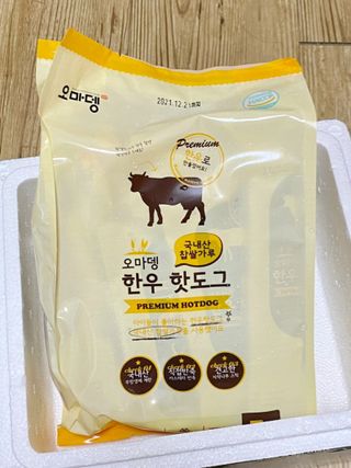 오마뎅 한우핫도그 — 5점을 준 리뷰어가 2021년 7월 올린 사용 사진