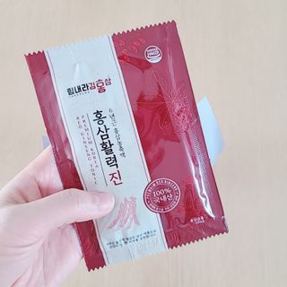 힘내라김홍삼 홍삼활력진 50ml x 5포 — 3점을 준 리뷰어가 2021년 4월 올린 사용 사진