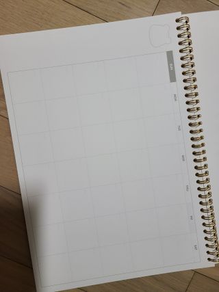 리훈 곰부 체크리스트+ 곰부 리무버블스티커 1장 — 5점을 준 리뷰어가 2021년 4월 올린 사용 사진