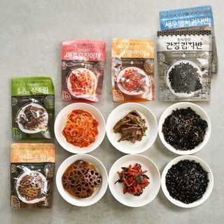 하나마이 [마마쿡] 전 청와대 천상현 셰프의 밑반찬  5종세트(소고기 장조림+연근조림+진미채+간장김자반+새우김자반) — 5점을 준 리뷰어가 2023년 4월 올린 사용 사진