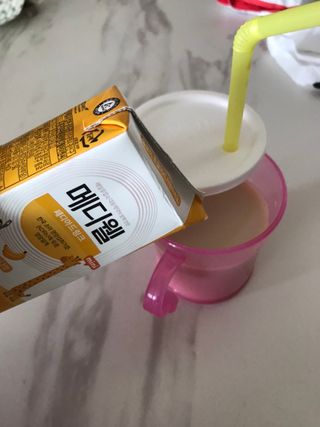 메디웰 페디아드링크 미니 바나나맛 — 5점을 준 리뷰어가 2022년 8월 올린 사용 사진