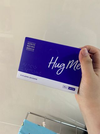 허그미 유기농 순면커버 생리대 중형+팬티라이너+오버나이트 — 5점을 준 리뷰어가 2021년 6월 올린 사용 사진
