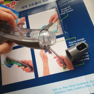 3M 디쉬원드 손잡이형 수세미 클럽팩 1핸들+8리필 — 5점을 준 리뷰어가 2023년 7월 올린 사용 사진