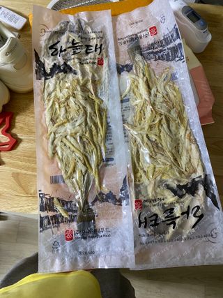 [오늘바스켓] 용대리 손질하늘태 130g — 3.5점을 준 리뷰어가 2021년 6월 올린 사용 사진