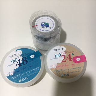 요그앤오트 그릭요거트 24 150g +  그릭요거트 48 150g + 블루베리 콤포트 — 5점을 준 리뷰어가 2022년 6월 올린 사용 사진