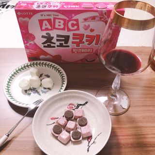 롯데제과 ABC초코쿠키 핑크베리 — 4.5점을 준 리뷰어가 2021년 2월 올린 사용 사진