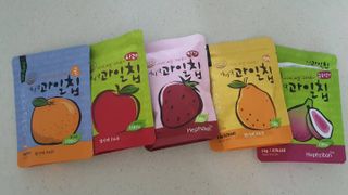아비삭과일칩 5종 /딸기,사과,배,귤,무화과 5종 — 5점을 준 리뷰어가 2021년 4월 올린 사용 사진