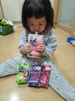 ORIHIRO 오리히로 곤약젤리 제로칼로리 130g 4종 4팩(맛별로 1팩씩) — 5점을 준 리뷰어가 2023년 3월 올린 사용 사진