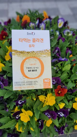 [음료수 대신 가능!]  빠르게 흡수되는 아임오 타먹는 콜라겐 1박스 — 5점을 준 리뷰어가 2023년 4월 올린 사용 사진