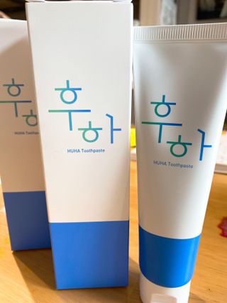 [심폐소생소] 무불소 임산부 천연 치약 — 5점을 준 리뷰어가 2021년 10월 올린 사용 사진
