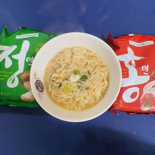 [풀무원] 자연은맛있다 정면, 백면, 홍면  세트 — 5점을 준 리뷰어가 2021년 4월 올린 사용 사진