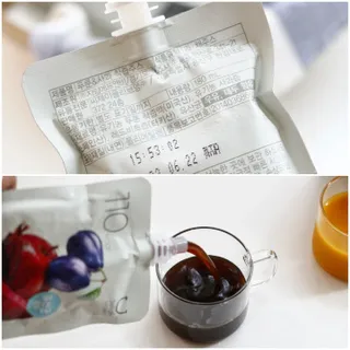 딜라이트 프로젝트 착즙주스 3종(푸룬&사과 착즙주스/그린샐러드 착즙주스/한라봉&감귤주스) — 5점을 준 리뷰어가 2022년 7월 올린 사용 사진