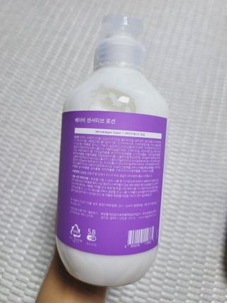 빅그린 베이비라인 3종세트 - 샴푸앤바디워시500ml,올인원로션500ml,바디크림170ml — 5점을 준 리뷰어가 2022년 11월 올린 사용 사진