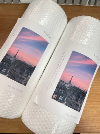 부직포나라 중금속유해물질ZERO 뜯어쓰는 주방 일회용수세미 60매 2매 — 4점을 준 리뷰어가 2022년 9월 올린 사용 사진