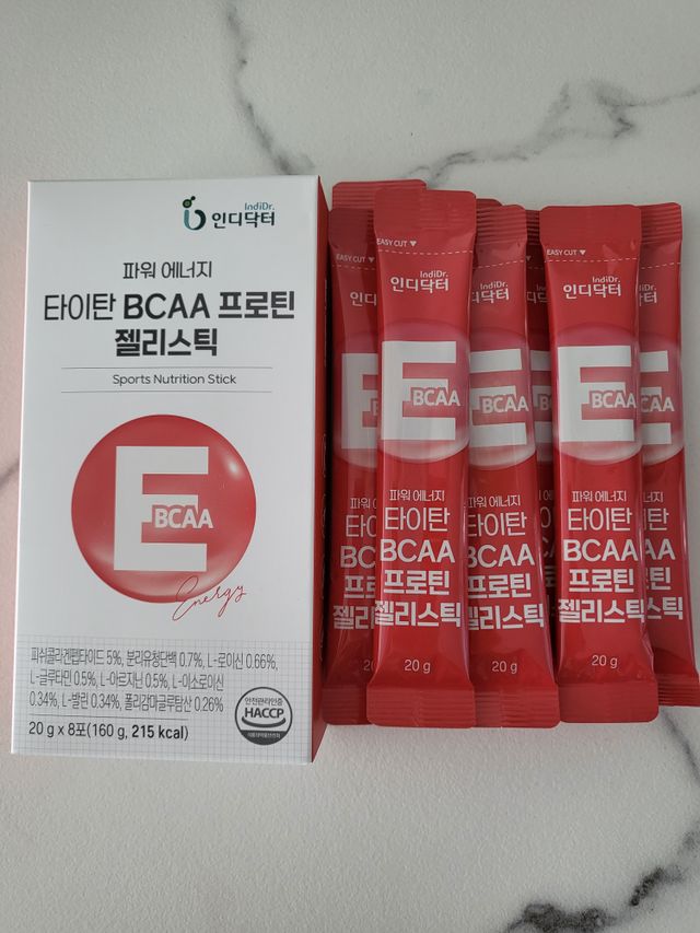 [인디닥터] 타이탄 BCAA 프로틴 젤리스틱 리뷰 사진