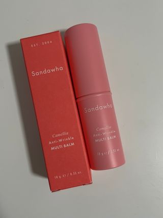 스킨큐어 산다화 카멜리아 안티 링클 멀티밤 — 5점을 준 리뷰어가 2022년 4월 올린 사용 사진