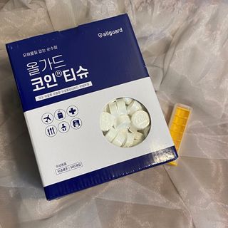 [올가드] 무방부제 대용량 코인티슈 500개입 + 휴대용케이스 1개 — 5점을 준 리뷰어가 2022년 12월 올린 사용 사진
