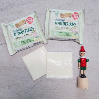 남양유업 드빈치 유기농 아기치즈 1단계 — 4점을 준 리뷰어가 2021년 1월 올린 사용 사진