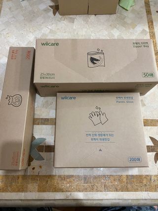 위케어 진짜 산화생분해가 가능한 위생장갑,롤백,지퍼백 친환경 제품 — 5점을 준 리뷰어가 2021년 2월 올린 사용 사진
