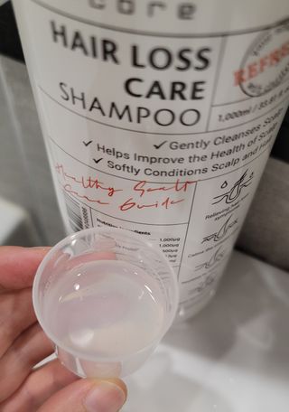 [바이오맥스] 프로코어 탈모완화샴푸 1000ml — 3.5점을 준 리뷰어가 2022년 8월 올린 사용 사진