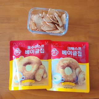 딜라이트 프로젝트 오뚜기스프 베이글칩 2종 — 5점을 준 리뷰어가 2021년 8월 올린 사용 사진
