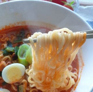 [풀무원] 자연은맛있다 정면, 백면, 홍면  세트 — 5점을 준 리뷰어가 2021년 4월 올린 사용 사진