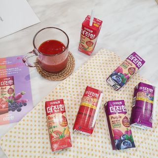 [롯데칠성] 야채듬뿍 더'진한 [롯데칠성] 야채는 이제 COLORFULL! 야채듬뿍  더 진한 레드 4개 +퍼플 4개 (총 8개) — 5점을 준 리뷰어가 2023년 6월 올린 사용 사진