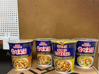 NISSIN 닛신 컵누들  4종 - 씨푸드오리지날, 씨푸드 스파이시, 씨푸드 커리, 씨푸드 XO소스 — 3.5점을 준 리뷰어가 2023년 2월 올린 사용 사진