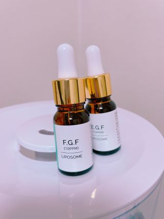 랑팡 EGF+FGF 10ppm 리포좀 앰플 원액 10ml — 5점을 준 리뷰어가 2021년 10월 올린 사용 사진