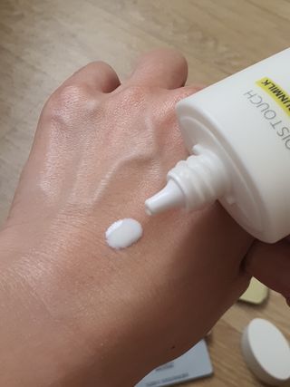 아이레시피 모이스트터치 스포츠 선밀크 50ml (SPF50+ PA+++) — 5점을 준 리뷰어가 2023년 6월 올린 사용 사진
