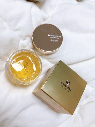 아이앤립 / EYENLIP 아이앤립 24K 골드 N 펩타이드 앰플 크림 — 5점을 준 리뷰어가 2021년 3월 올린 사용 사진