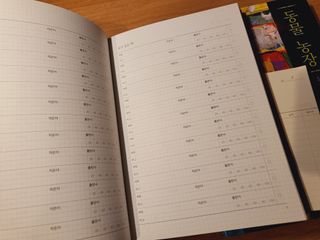 리훈 어떤날의문장 독서록 독서기록장 점착메모지 세트 — 5점을 준 리뷰어가 2022년 5월 올린 사용 사진
