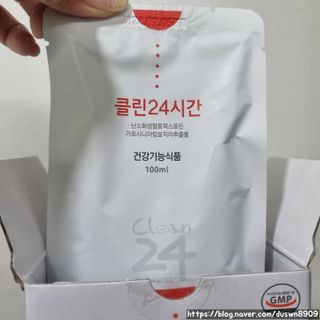 클린24시간 1BOX(5포) + 전용보틀(500ml) — 5점을 준 리뷰어가 2022년 10월 올린 사용 사진