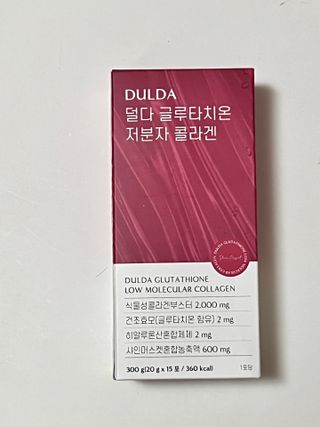 [덜다] 글루타치온 저분자 콜라겐 (20g x 15포) — 5점을 준 리뷰어가 2023년 8월 올린 사용 사진