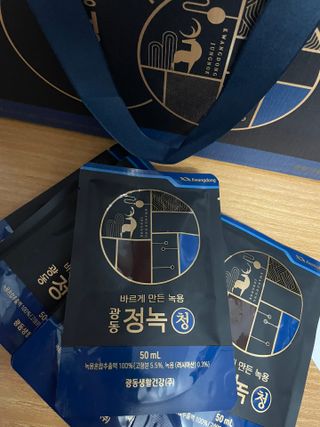광동생활건강 [광동] 바르게 만든 녹용, 광동정녹청 — 5점을 준 리뷰어가 2021년 11월 올린 사용 사진