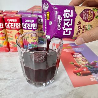 [롯데칠성] 야채듬뿍 더'진한 [롯데칠성] 야채는 이제 COLORFULL! 야채듬뿍  더 진한 레드 4개 +퍼플 4개 (총 8개) — 5점을 준 리뷰어가 2023년 6월 올린 사용 사진