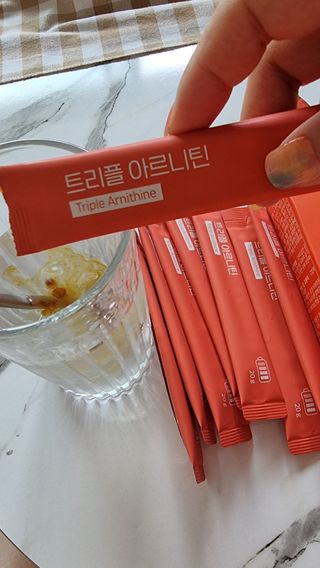 오늘도 트리플아르니틴 — 5점을 준 리뷰어가 2022년 8월 올린 사용 사진